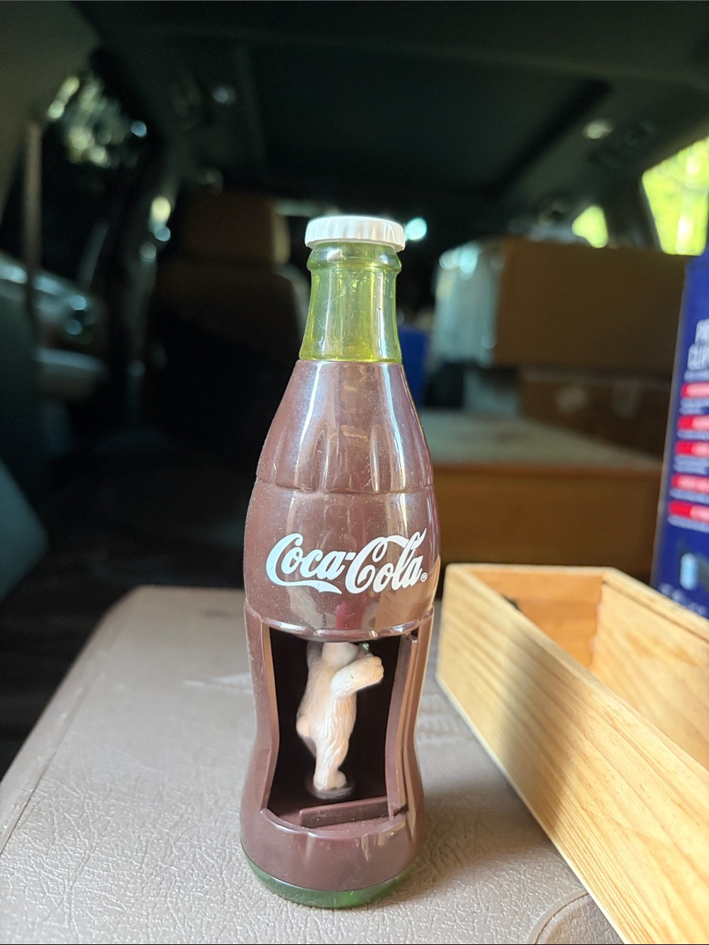 Vintage Coca Cola spinning polar bear from Burger King